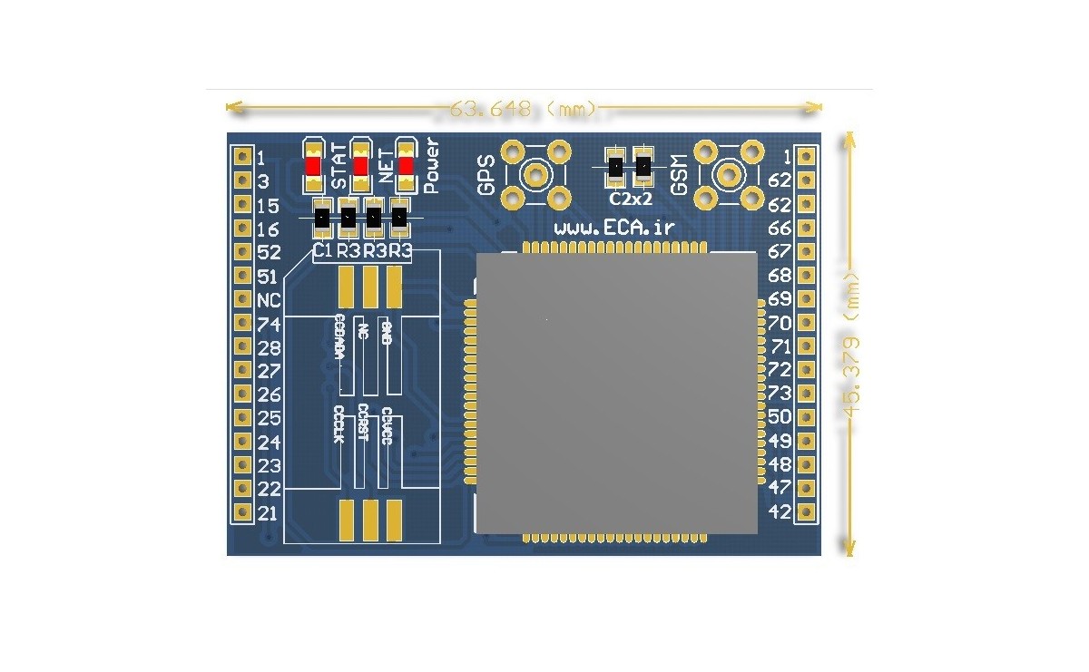 برد Breakout ماژول SIM908